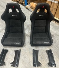 Mini R53 Cooper S 1.6 Black Suede Valla Bucket Seats, Track/Race/Rally