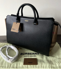 BURBERRY BLACK LEATHER & HOUSE
