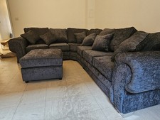 NEW 7 SEATER SOFA + FOOTSTOOL