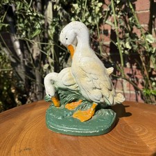 Vintage cast iron duck - cast,