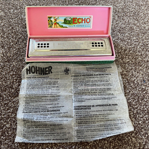 Vintage hohner echo harp g - echo, c/g