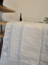 DUNELM  Double Duvet set, Cotton, Ribbon and Lace, 2 Oxford Pillowcases 