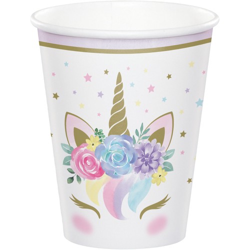 Unicorn party cups - cups, girls
