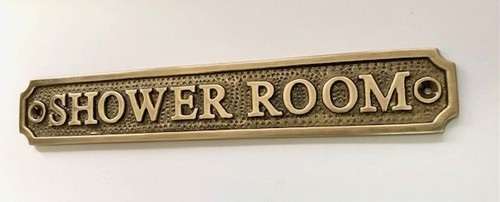 Shower room door sign - shower,