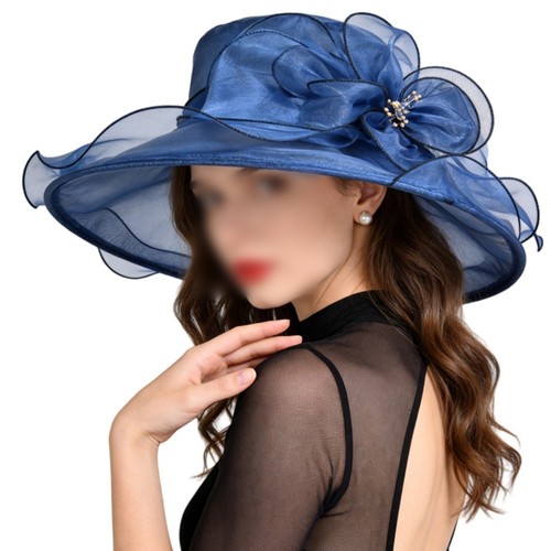 Organza fascinator hat - fascinator, wedding