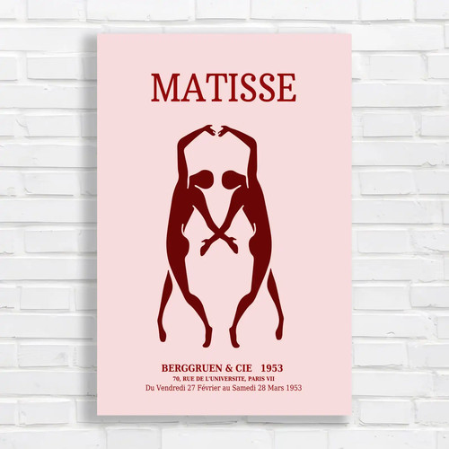 Matisse exhibition red canvas - matisse,