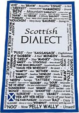 Scottish Dialect Tea Towel - Great Scottish Gift - Scotland Gift - SCT-TT
