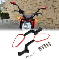 Pair Red Motorcycle Rearview