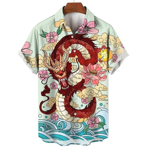 Mens button down red chinese - mens,