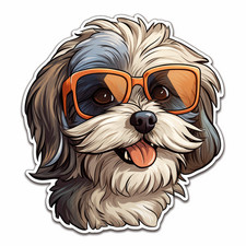 Havanese Car Sticker Dog