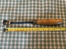 Vintage 1” A Hildick Swept Spoon Carving Gouge Broad Arrow 1954 Stock No H/1156