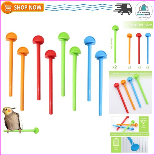 Colorful pcs bird perches - colorful,