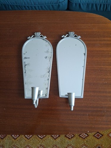 Pair 1931 pewter wall - pewter,