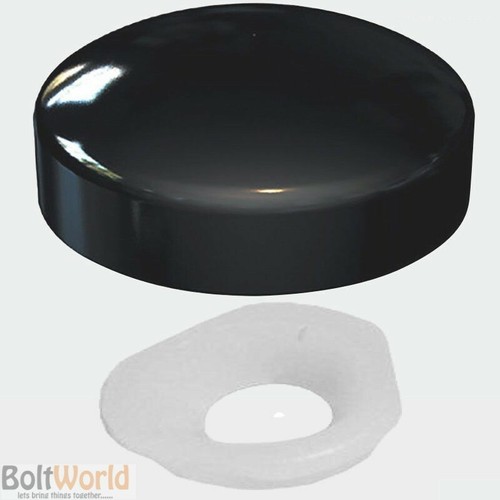 Black two piece gloss dome - black,,