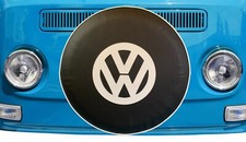 VW Camper Spare Wheel Cover Volkswagen VW T2 BAY Window  Black/White