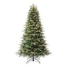 7ft 2.1m Langstone Fir Pre-lit Artificial Christmas Tree Xmas - Ex Display Boxed