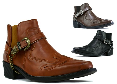 Mens cowboy boots - mens, black
