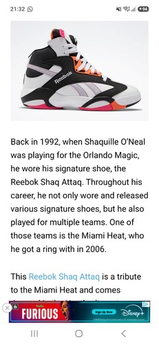 Reebok shaq attaq unisex - shaq,