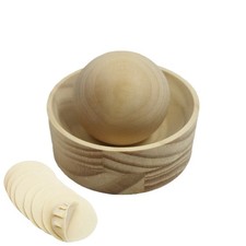 Wooden Dumpling Wrapper Press