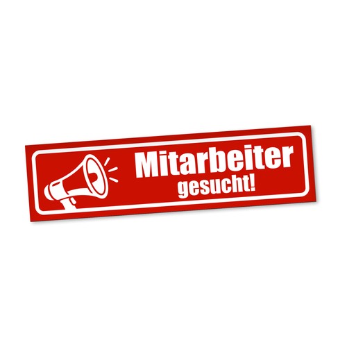 Employee wanted magnetic sign - magnetic,