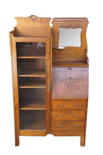 Antique quartersawn oak side - antique,