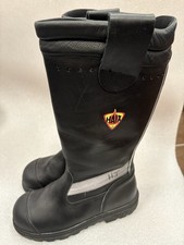 HAIX 225010 Structural Leather Fire Safety Boots UK Size 6 Excellent Condition