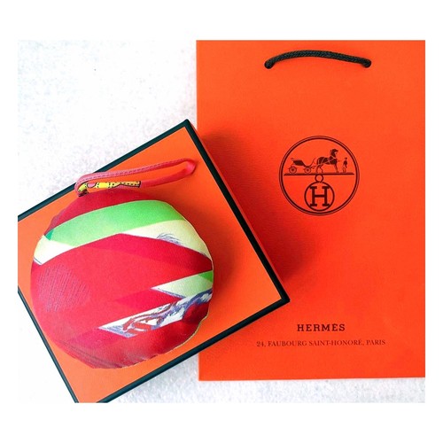 Hermes petit silk cushion - hermes,