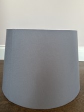 Floor Lamp or Ceiling Light Shade 43cm Classic Easy Fit Drum Lampshade - Grey