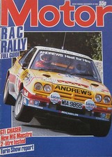 Motor magazine 24/11/1984 featuring MG road test, Porsche, RAC Rally, Citroen