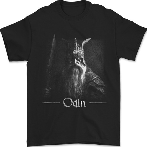Odin with valknut symbol - odin,