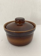 T.G. Green Ltd. Church Gresley England Small Lidded Casserole Crock Brown