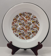 Vintage Enameled Tin Metal 9"