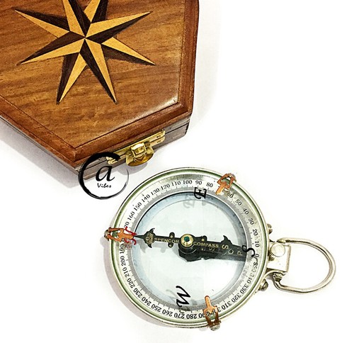 Vintage hook hanging compass - vintage,