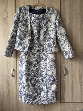 Hobbs White Navy Floral Cotton