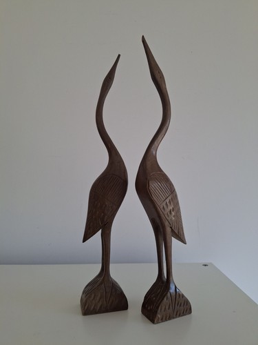 Wooden bird figures ornaments - wooden,