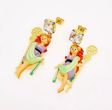 RRP £95.00 Les Nereides N2 Aphrodite Goddess of Love earrings BNWOT 