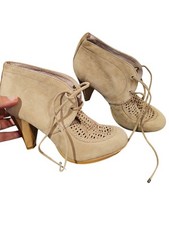 Excellent RADLEY Size 38 Charlton strappy suede summer shoes heel bootlets boots