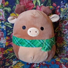 SQUISHMALLOWS 8" RUBY THE REINDEER GREEN SCARF CHRISTMAS KELLYTOY