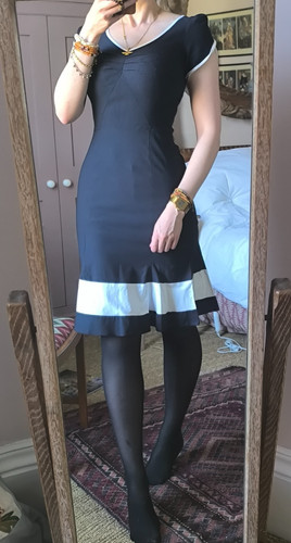 Bnwt vintage style navy blue - vintage,
