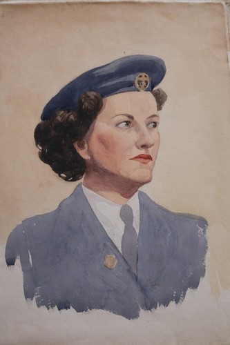 Vintage painting portrait of - vintage,