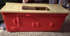 Vintage 1950s Dolls House Red