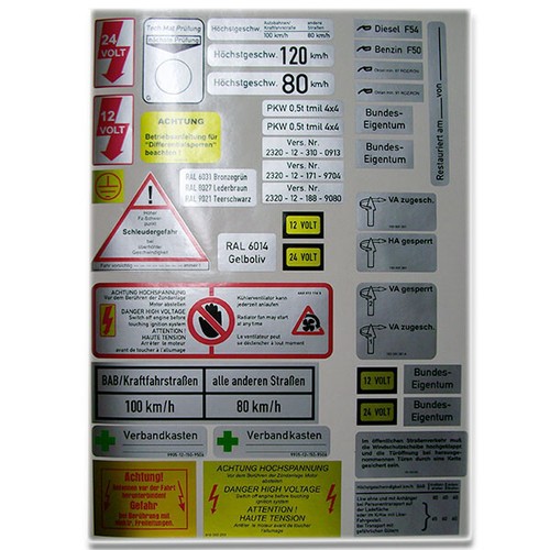 Sticker decal set - sticker/decal, iltis
