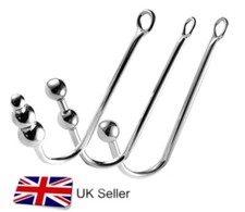 Stainless Steel Anal Ball Rope Hook Cleek Sex Toy Different Sizes