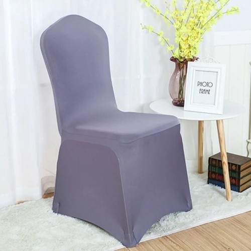 Spandex silver wedding chair - spandex,