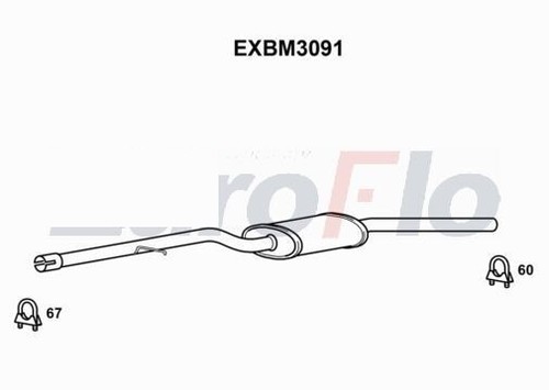 Exhaust for bmw series - 3, 318d