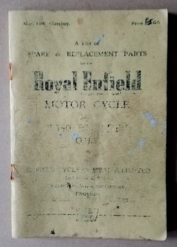 Royal enfield motor cycle 350 - enfield, "350