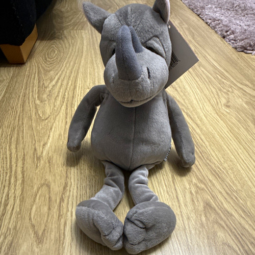 Russ grey plush rhino soft - grey,