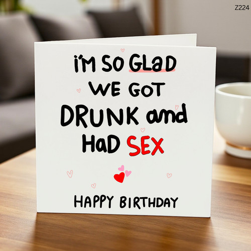 Funny adult birthday card - adult,