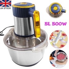 5L Electric Meat Grinder Mincer Mixer Blender Food Chopper Processor Blenders