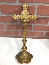 Vintage 13" Brass Crucifix